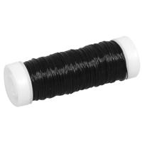 Rayher Sieraden maken draad - zwart - 0.3 mm dik - 50 meter snoer - haakdraad   -