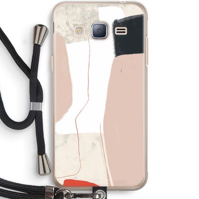 Lava: Samsung Galaxy J3 (2016) Transparant Hoesje met koord