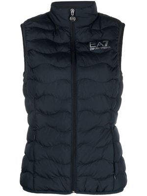 Ea7 Emporio Armani gilet matelassé Core - Bleu