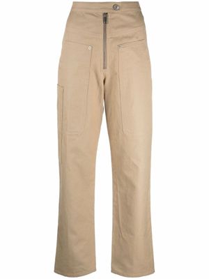 MARANT ÉTOILE pantalon Phil à coupe droite - Tons neutres