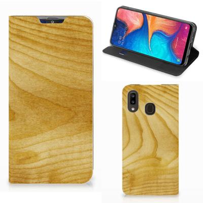 Samsung Galaxy A30 Book | Wallet Case | Licht Hout