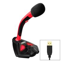 K1 Desktop omnidirectionele USB bedraad Mic condensatormicrofoon met telefoonhouder compatibel met PC / Mac voor Live uitzending Spektakel KTV enz