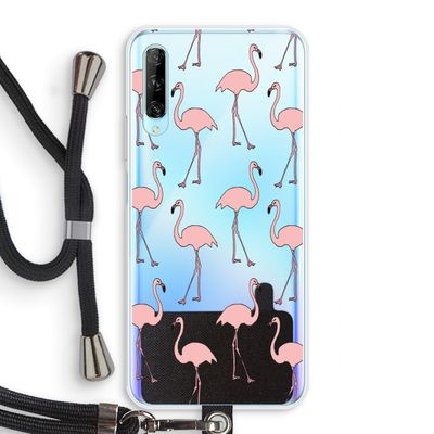 Anything Flamingoes: Huawei P Smart Pro Transparant Hoesje met koord