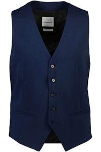 Lindbergh Lindbergh White Slim Fit Vest blauw, Effen