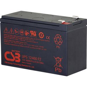 CSB Battery UPS 12460 high-rate Loodaccu 12 V 9.6 Ah Loodvlies (AGM) (b x h x d) 151 x 99 x 65 mm Kabelschoen 6.35 mm Onderhoudsvrij, Geringe zelfontlading