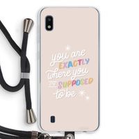 Right Place: Samsung Galaxy A10 Transparant Hoesje met koord
