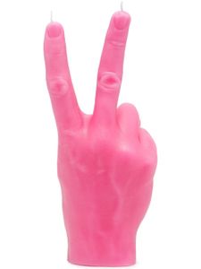 CandleHand bougie Hand Gesture Victory - Rose