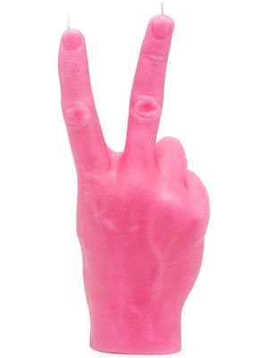 CandleHand bougie Hand Gesture Victory - Rose