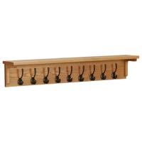 VidaXL Kapstok 90x16x16 cm massief eikenhout