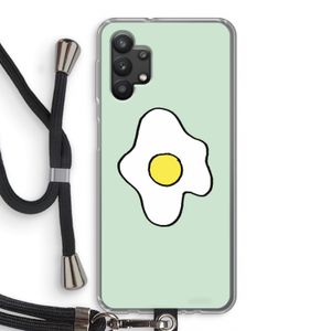 Spiegelei: Samsung Galaxy A32 5G Transparant Hoesje met koord