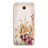 Painted wildflowers: Xiaomi Redmi 5 Transparant Hoesje