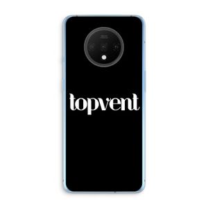Topvent Zwart: OnePlus 7T Transparant Hoesje
