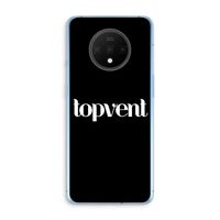 Topvent Zwart: OnePlus 7T Transparant Hoesje