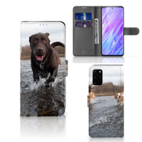 Samsung Galaxy S20 Plus Telefoonhoesje met Pasjes Honden Labrador