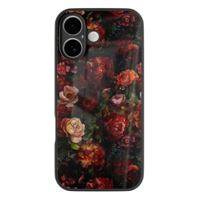 iPhone 16 glazen hardcase - Floral garden