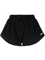MSGM short de sport à patch logo - Noir MSGM short de sport à patch logo - Noir