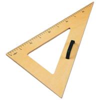 Tekendriehoek Faibo Bruin Plastic 50 cm
