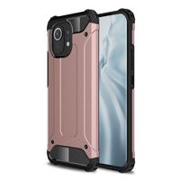 Lunso - Armor Guard backcover hoes - Xiaomi Mi 11 - Rose Goud