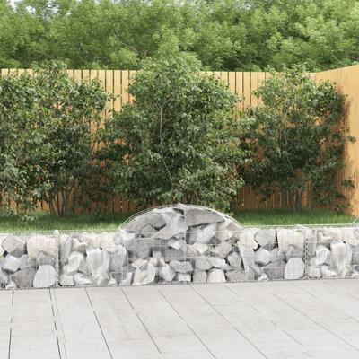 Schanskorven 13 st gewelfd 200x30x40/60 cm gegalvaniseerd ijzer