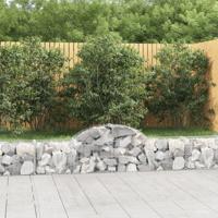 Schanskorven 13 st gewelfd 200x30x40/60 cm gegalvaniseerd ijzer