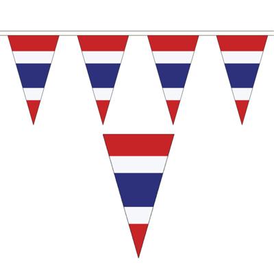 Thailand Vlaggetjes vlaggenlijn slinger - 500 cm - polyester - binnen/buiten - versiering/feestart