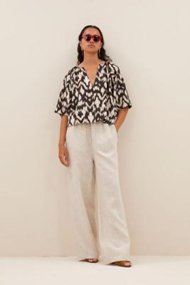 By-Bar Todd blouse | brown batik