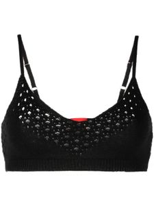 Cashmere In Love Anse crochet-knit bralette - Noir