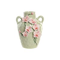 Vaas Home ESPRIT Groen Roze Keramisch Orientaals 21 x 21 x 27 cm