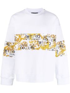 Versace Jeans Couture sweat à logo imprimé - Blanc