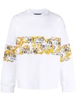 Versace Jeans Couture sweat à logo imprimé - Blanc