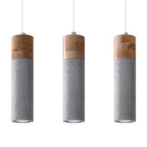 Hanglamp ZANE 3 grijs