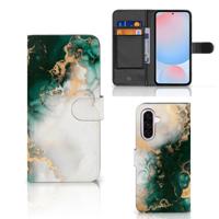Bookcase voor Samsung Galaxy A56 Marmer Groen