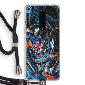 Black Unicorn: OnePlus 8 Transparant Hoesje met koord