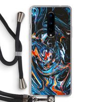 Black Unicorn: OnePlus 8 Transparant Hoesje met koord