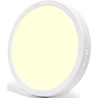 LED Paneel Downlight Rond 24W Warm Wit 3000K Ø30 Opbouw Flikkervrij