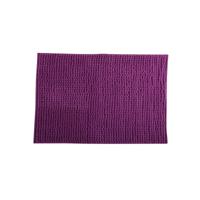 MSV Badkamerkleed/badmat voor op de vloer - paars - 40 x 60 cm - Microvezel - Badmatjes - thumbnail