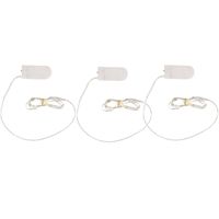 3x Mini micro 10 lamp LED verlichting op batterijen