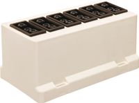 ABB GST18 lasdoosdeksel met 6 GST18 Wieland aansluitingen met bevestiging 3611GB6