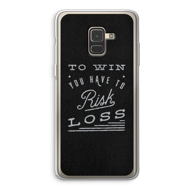 Risk loss: Samsung Galaxy A8 (2018) Transparant Hoesje