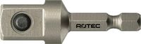 Rotec Adapter E 6,3 x 50mm x 1/2"-4-kt. met stift - 820.00601 - 820.00601