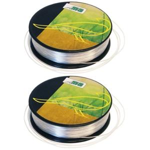 Nylon hobby binddraad/etalagedraad - 2x - 0.5 mm x 25 meter - visdraad