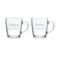 Theeglas graveren - 2 stuks