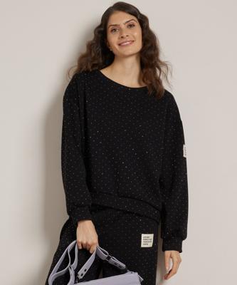 glitter trui mouwlabel