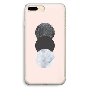 Marmeren cirkels: iPhone 7 Plus Transparant Hoesje