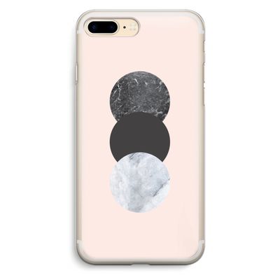 Marmeren cirkels: iPhone 7 Plus Transparant Hoesje