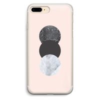 Marmeren cirkels: iPhone 7 Plus Transparant Hoesje