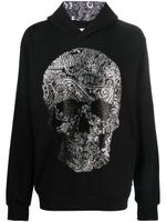 Philipp Plein hoodie à ornements strassés - Noir