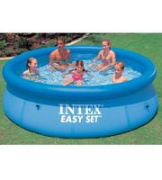Intex 28120 bovengronds zwembad Opblaasbaar zwembad Rond Blauw - thumbnail