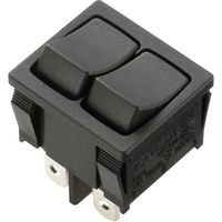 TRU COMPONENTS 1588077 Wipschakelaar TC-R13-33PAA-02 250 V/AC 6 A 2x uit/aan Continu 1 stuk(s) - thumbnail