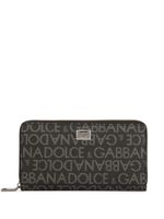 Dolce & Gabbana porte-cartes à logo en jacquard - Noir